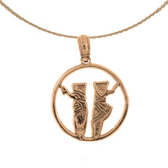 Anhänger „Ballerinaschuhe“ aus 14 Karat oder 18 Karat Gold