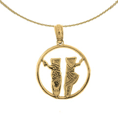 Anhänger „Ballerinaschuhe“ aus 14 Karat oder 18 Karat Gold