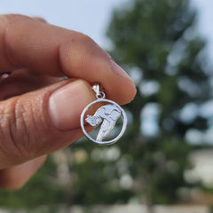 14K or 18K Gold Gymnast Pendant