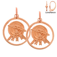 14K or 18K Gold Archery Earrings