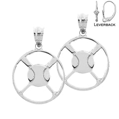 Pendientes de béisbol con murciélagos de oro de 14 quilates o 18 quilates