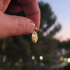 14K or 18K Gold Track & Field Shoe With Wings Pendant