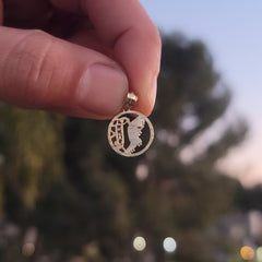 14K or 18K Gold Track & Field Shoe With Wings Pendant