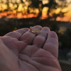 14K or 18K Gold Track & Field Shoe With Wings Pendant