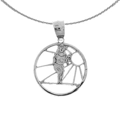 14K or 18K Gold Runner Pendant