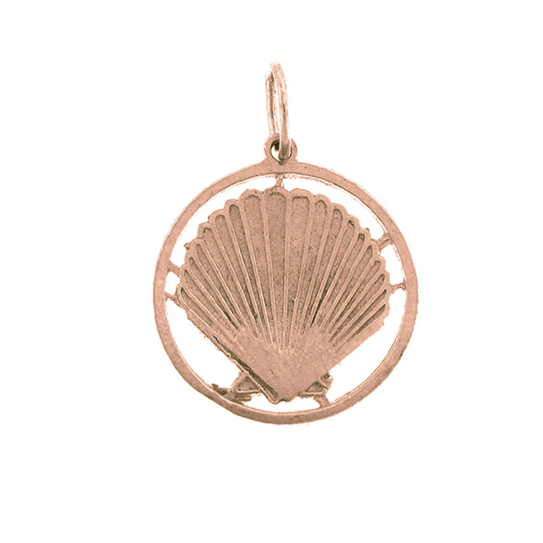 14K or 18K Gold Shell Pendant