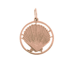 14K or 18K Gold Shell Pendant