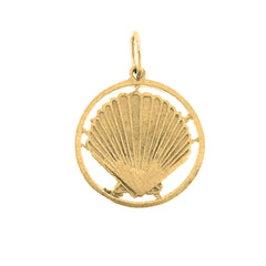 14K or 18K Gold Shell Pendant