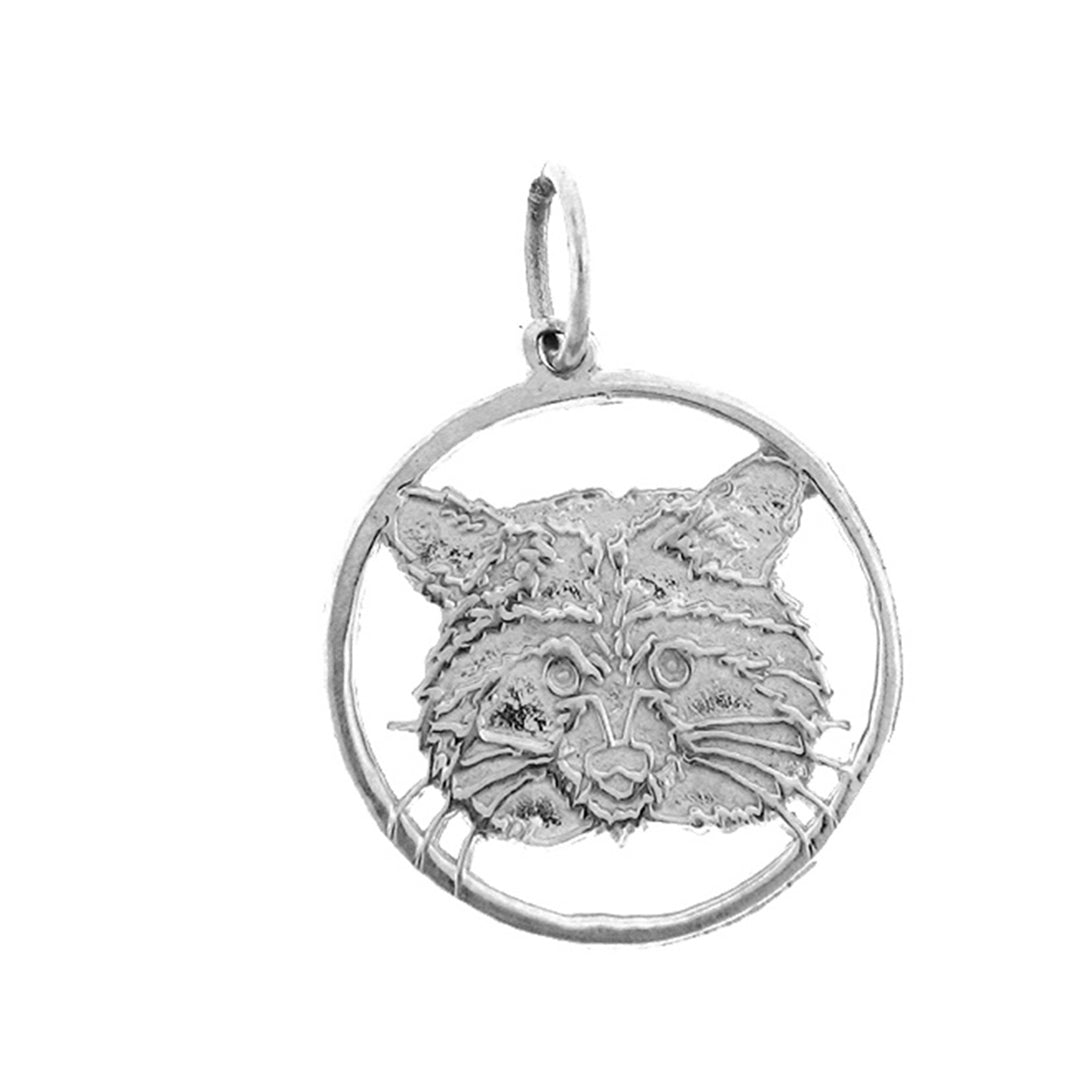 14K or 18K Gold Raccoon Pendant