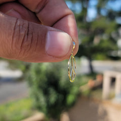 Colgante con signo de la paz en oro de 14 quilates o 18 quilates