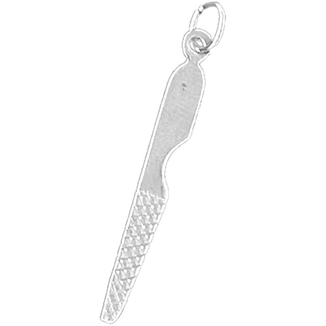 14K or 18K Gold Nail File Pendant