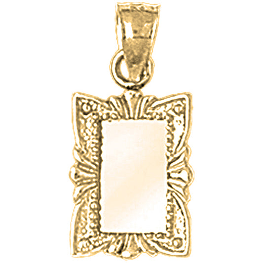 14K or 18K Gold Mirror Pendant