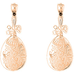 14K or 18K Gold 36mm Vanity Mirror Earrings