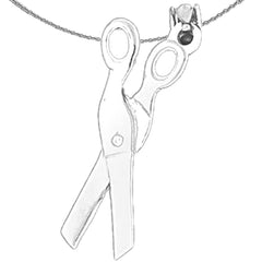 14K or 18K Gold Scissors Pendant