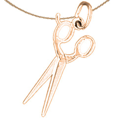 Colgante Tijeras de Oro de 14K o 18K