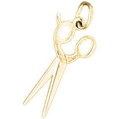 14K or 18K Gold Scissors Pendant