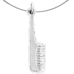 14K or 18K Gold Comb Pendant