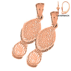 14K oder 18K Gold 22mm Juwelier Loop Ohrringe