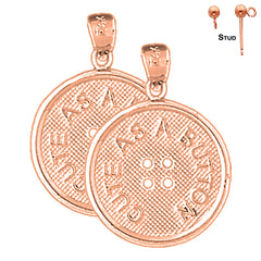 14K or 18K Gold "Cute As A Button" Button Earrings
