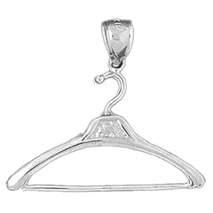 10K, 14K or 18K Gold 3D Clothes Hanger Pendant
