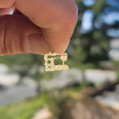 14K or 18K Gold Sewing Machine Pendant