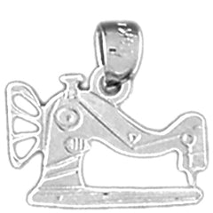 14K or 18K Gold Sewing Machine Pendant