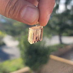 10K, 14K oder 18K Gold Buchanhänger