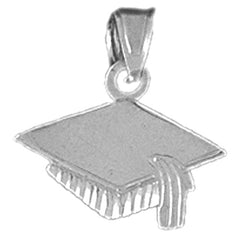 14K or 18K Gold Graduation Cap, Hat Pendant