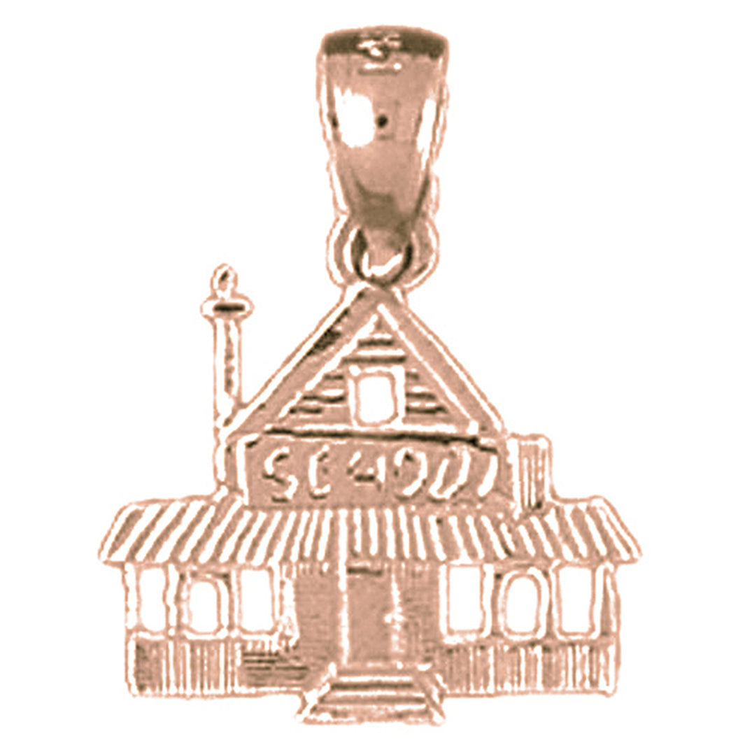 14K or 18K Gold School Pendant