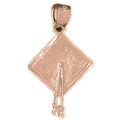 14K or 18K Gold Graduation Cap. Hat Pendant