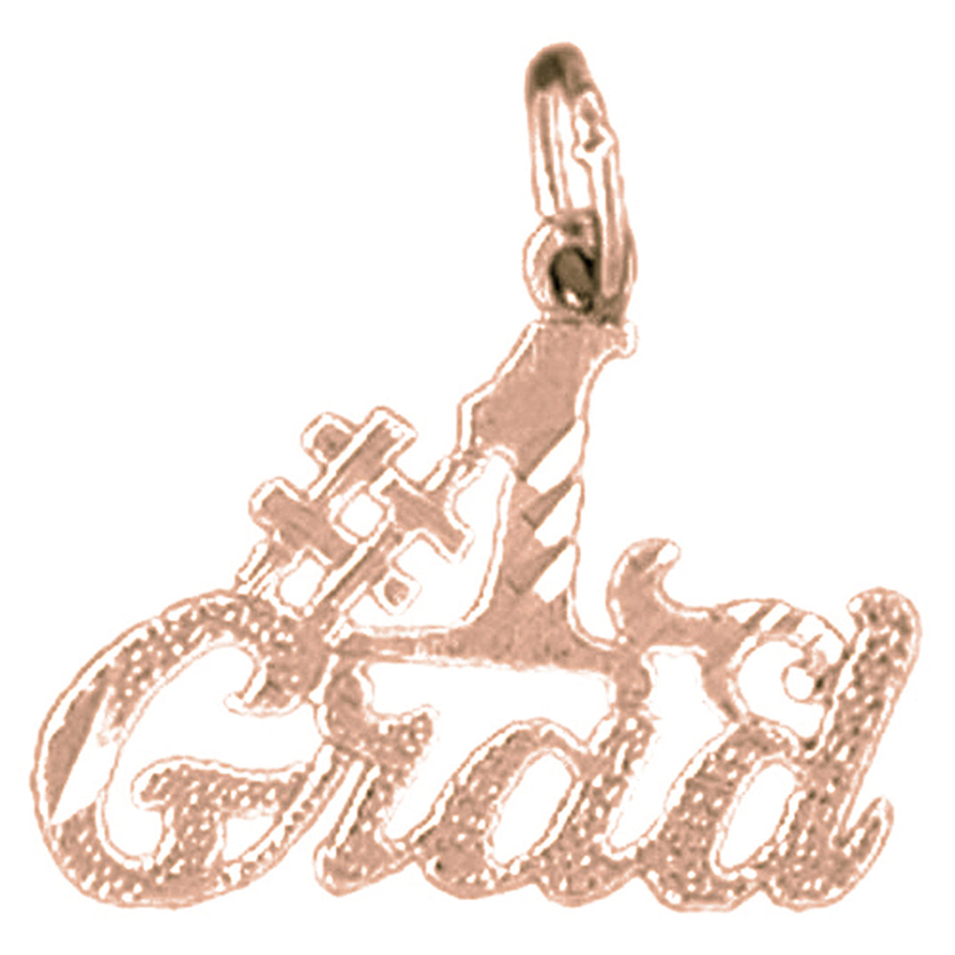 14K or 18K Gold #1 Grad Pendant