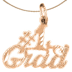 Colgante de grado #1 de oro de 14 quilates o 18 quilates