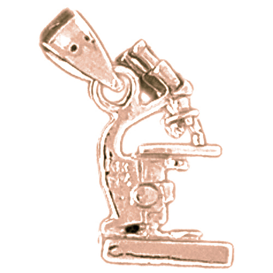 10K, 14K or 18K Gold 3D Binoculars Pendant