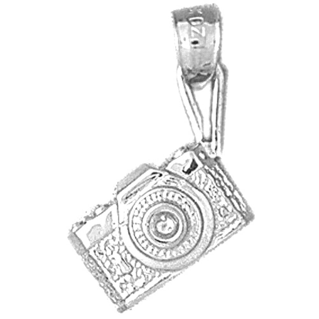 10K, 14K or 18K Gold 3D Microscope Pendant