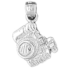 10K, 14K or 18K Gold 3D Camera Pendant