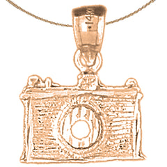14K oder 18K Gold Kamera Anhänger