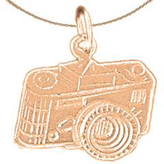 14K oder 18K Gold Kamera Anhänger