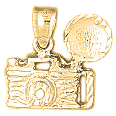 14K or 18K Gold Camera Pendant
