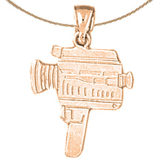 14K oder 18K Gold Kamera Anhänger