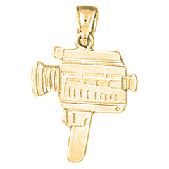 14K or 18K Gold Camera Pendant