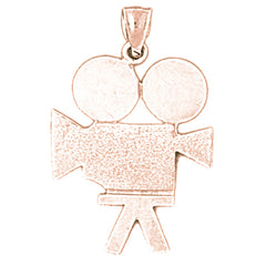 14K or 18K Gold Video Camera Pendant