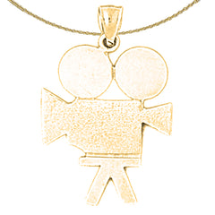 14K oder 18K Gold Videokamera Anhänger