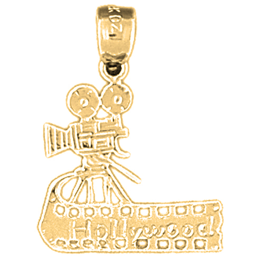 14K or 18K Gold Video Camera Pendant