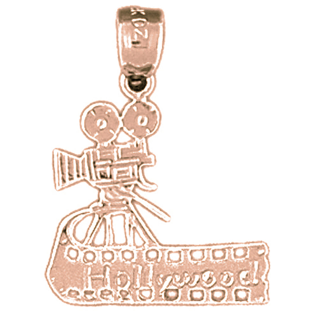 14K or 18K Gold Video Camera Pendant