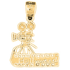 14K or 18K Gold Video Camera Pendant