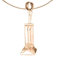 10K, 14K or 18K Gold 3D Vacuum Pendant