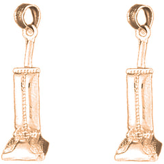 14K or 18K Gold 29mm 3D Vacuum Earrings