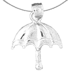 14K or 18K Gold Umbrella Pendant