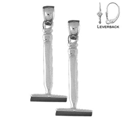 14K or 18K Gold Pick Ax Earrings