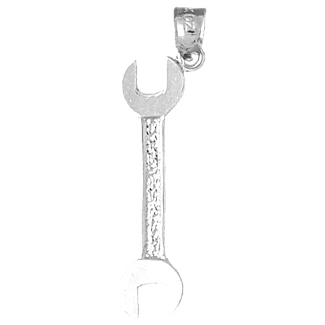 14K or 18K Gold Wrench Pendant